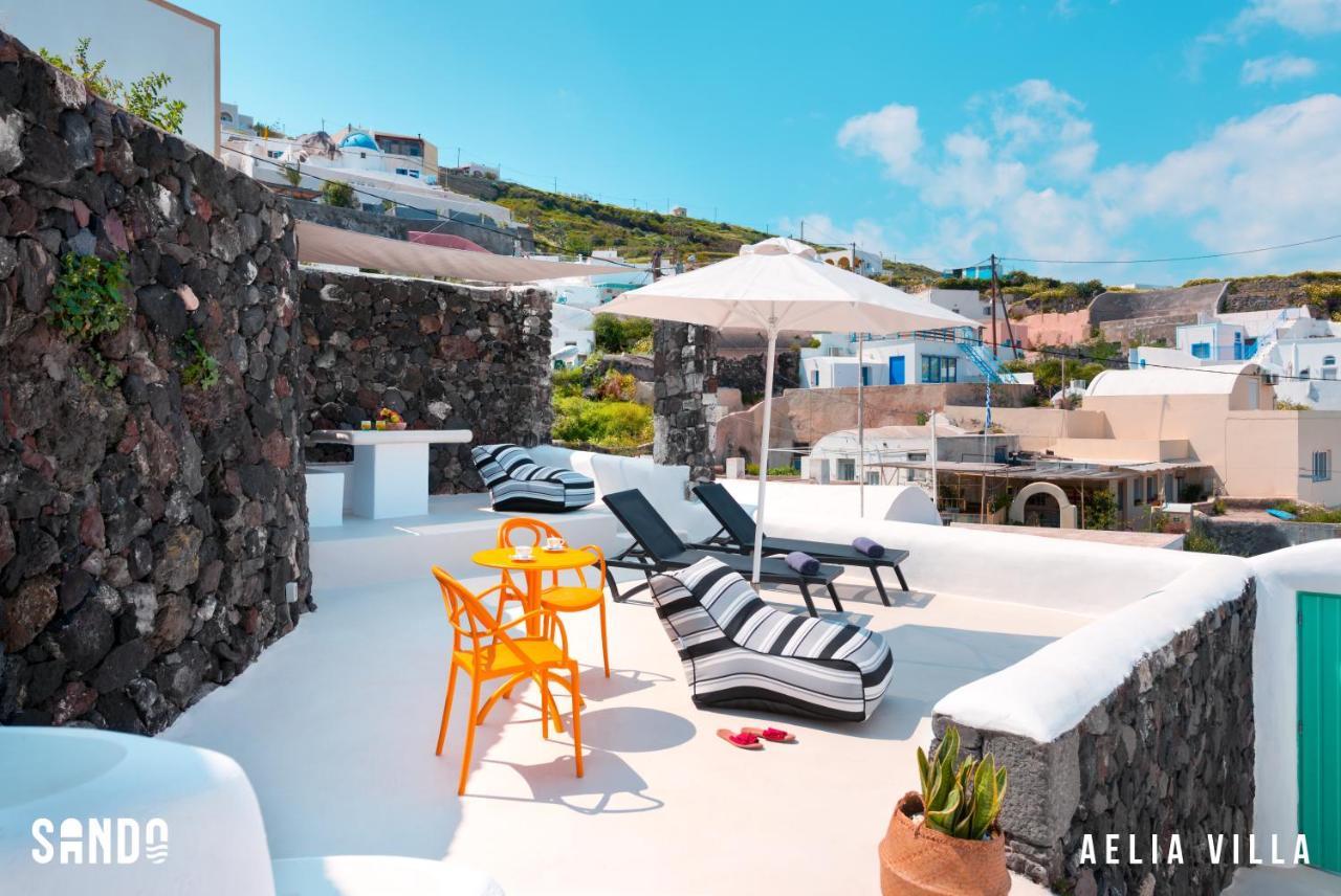 Sando Traditional Cave Villas With Jacuzzi And Sea View Vourvoulos ภายนอก รูปภาพ