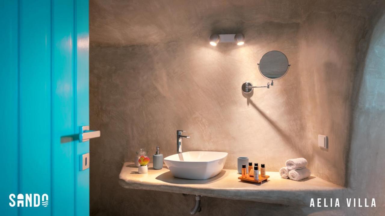 Sando Traditional Cave Villas With Jacuzzi And Sea View Vourvoulos ภายนอก รูปภาพ