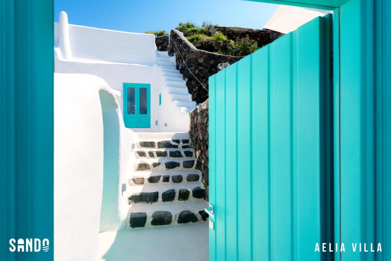 Sando Traditional Cave Villas With Jacuzzi And Sea View Vourvoulos ภายนอก รูปภาพ